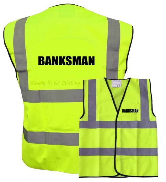 Banksman ensuring site safety